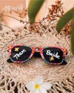 Handmade Colorful Sunglass – Unique Wedding & Mehendi Accessories | Nikah Combo Gift - Image 2