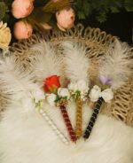 Elegant Golden Feather Pen for Wedding & Nikah Signing | Luxury Gift Pen - Image 2