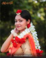 Gaye Holud Bridal Hair Garland – ফুলে সাজানো চুলের ব্যাকপিস Gaye Holud Jewelry - Image 2